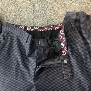 Plaid dress pants